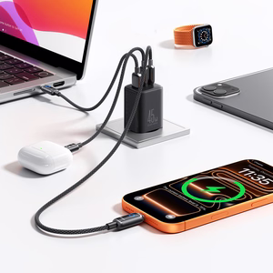 Joyroom JR-TO1 GaN 45 USB-C Lightning USB-A Wall Charger - Black
