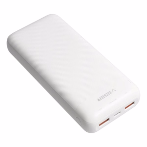 Ulkoinen akku Veger L20S (VP2039PD / W2039PD) PD QC3.0 2A 20W 20000 mAh valkoinen