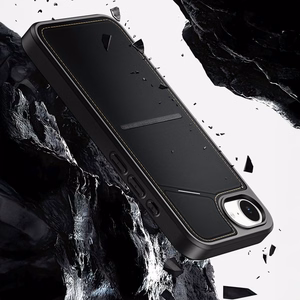 DUX DUCIS RAFI II MAG -suojakuori jalustan kanssa MagSafe-yhteensopiva iPhone 16e:lle musta