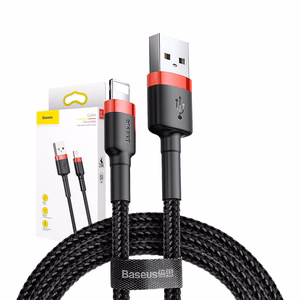 Baseus Cafuel USB Lightning kaapeli 2,4A 0,5m (punainen+musta)