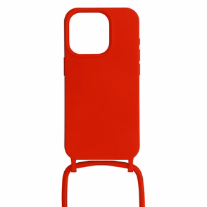 Hihnasuojakuori silikoninen Iphone 14 Pro:lle - design 1 punainen