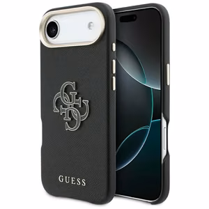 GUESS suojakuori iPhone 17 Air:lle GUHCP17M5PS4RGGK (PU FW Resin Logo) musta