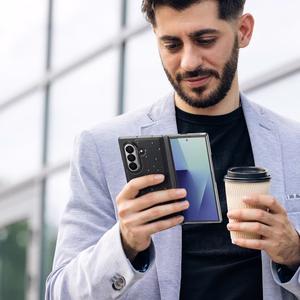 Dux Ducis Stex Case for Samsung Galaxy Z Fold 7 with 360° Stand - Black