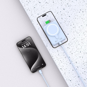 Tech-Protect LifeMag PB10 Powerbank MagSafe 5000mAh 15W USB-C-portilla - sininen + USB-C-kaapeli