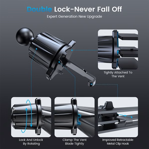 Blavec Car holder BH-03 magnetic Ring to air vent (BH03-MAVRB) black