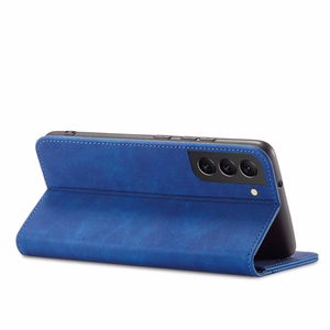 Magnet Fancy Suojakuori Samsung Galaxy S23 Ultra:lle lompakkokotelo jalustalla sininen
