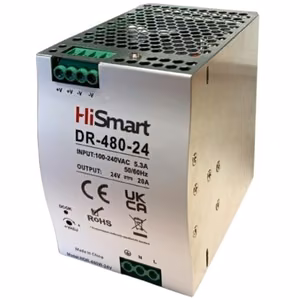 Virtalähde 24V, 20A, 480W, DIN