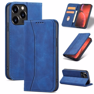 Magneetti Fancy Case tapauksessa iPhone 14 Plus flip kansi lompakko jalusta sininen