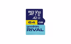 GOODRAM microSDXC 64GB V30 A2 UHS I U3 RIVAL + sovitin