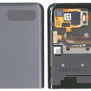 LCD-näyttö Samsung F707 Z Flip 5G kosketusnäytöllä ja kehyksellä (Ulompi) Mystic Grey alkuperäinen (käytetty Grade B)