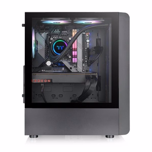 Thermaltake S200 TG ARGB -tietokonekotelo, Midi Tower, musta