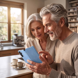 Smart Touch -suojakuori mallille Honor 600 Lite, vaaleansininen