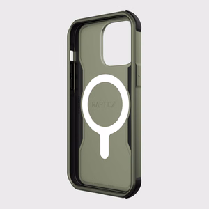 Raptic X-Doria Fort Case iPhone 14 Pro Max MagSafe panssaroitu suojus vihreä