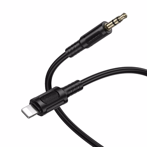 Borofone AUX-kaapeli BL25 Nice - Lightning - 3,5mm jack - 1 metri musta