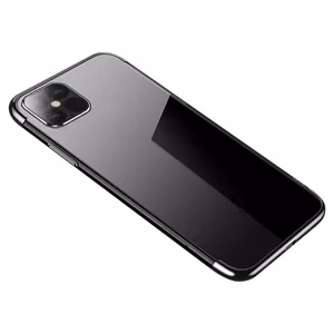 Clear Color tapauksessa TPU geeli kansi metallinen kehys Xiaomi Redmi Note 11S / Note 11 musta