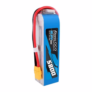 Gens Ace 5800 mAh 60C 18,5 V 5S1P Lipo-akku, jossa on XT90-liitin