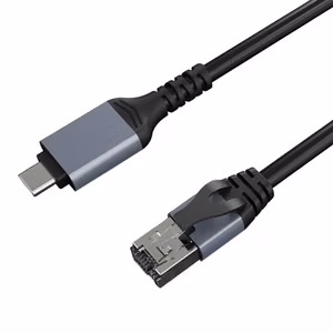 Sovitinkaapeli CAT6 UTP, USB Type-C - RJ45, 7.5m
