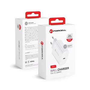 Puhelinlaturi Forcell F-Energy USB C QC4.0 PD 3A 25W TFK-TC-25WPD valkoinen