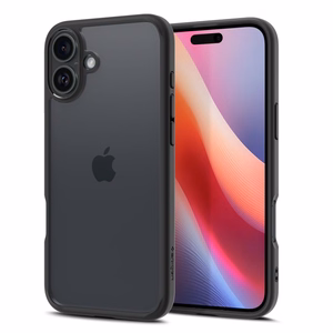 Spigen Ultra Hybrid Suojakuori iPhone 16 6,1 mattamusta