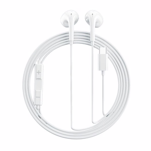 QCY LH1 In-Ear Wired Headphones with Remote and Microphone 1.15m - White