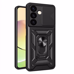 Hybrid Armor Camshield panssarisuojakuori Samsung Galaxy S24+:lle kamerasuojalla - musta