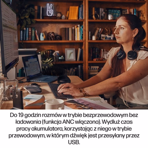 HP Poly Voyager Focus 2-M USB-C-C -kuulokkeet USB-C/A-adapteri latausteline