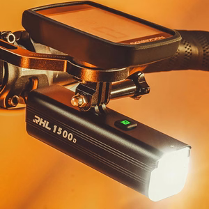 Rockbros RHL1500 pyörän etuvalo 5000mAh 1500lm IPX6 - musta