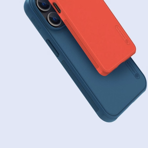Nillkin Super Frosted Shield Pro kotelo iPhone 14 Pro Max takakuori sininen