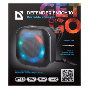 BLUETOOTH SPEAKER DEFENDER ENJOY 10 3W CZARNY