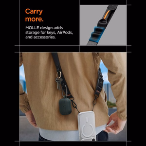 SPIGEN DA30M UNIVERSAL LANYARD STRAP CROSSBODY musta