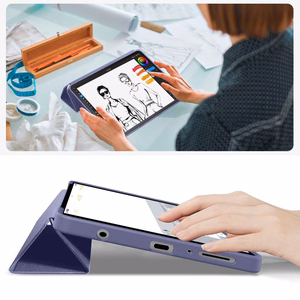 TechProtect SmartCase case for Samsung Galaxy Tab A9 / A11 8.7 X110 / X115 / X133 / X135 - navy blue