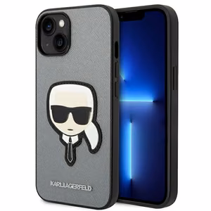 Karl Lagerfeld Saffiano Karl's Head Patch kotelo iPhone 14 Plus - hopea - hopea