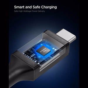 Spigen Essential EB10015CC USB-C / USB-C 100W 150cm Kaapeli - Musta