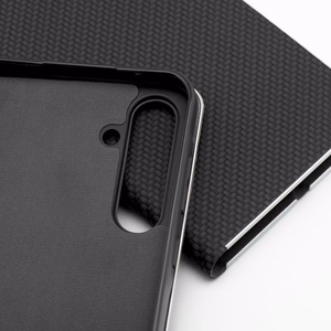 Luna Book Carbon -lompakkokotelo Xiaomi Redmi 17 4G / 17 5G EU -puhelimelle, musta