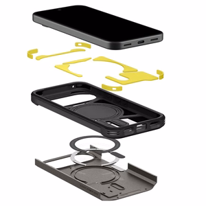 Spigen Tough Armor Mag MagSafe -suojakuori Google Pixel 11 -mallille, tummanharmaa