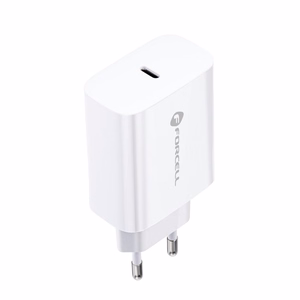 Puhelinlaturi Forcell F-Energy USB C QC4.0 PD 3A 20W + kaapeli USB C - Lightning TFK-TC-20WPD valkoinen