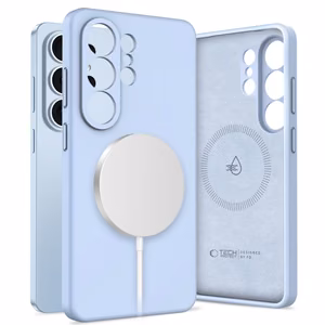 Tech-Protect Silicone MagSafe -suojakuori Samsung Galaxy S26 Ultralle - sininen