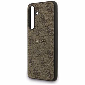 Guess case for Samsung Galaxy S25 FE  HC MAGSAFE PU 4G RING CLASSIC LOGO brown