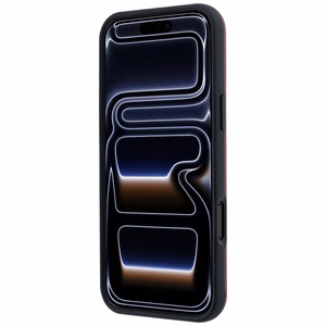 Mercedes 3D MagSafe nahkainen suojakuori mallille iPhone 17 Pro Max, tummansininen
