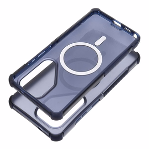Case for Samsung S26 Forcell F-Protect BumperX Premium compatible with MagSafe navy blue