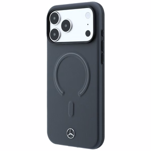 Mercedes 3D MagSafe nahkainen suojakuori malleille iPhone 18 Pro Max / 17 Pro Max, antrasiitti