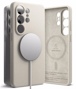 Ringke Silikoninen MagSafe Suojakuori Samsung Galaxy S26 Ultra:lle beige