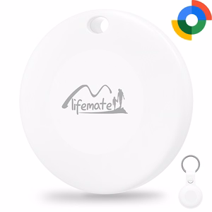 Lifemate GPS Bluetooth LifeTag Tracker HD-P16-3 Android + keyring white