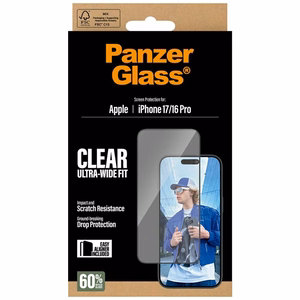 PanzerGlass Ultra-Wide Fit EasyAligner Tempered Glass iPhone 17 / 16 Pro