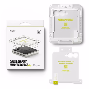 Ringke Cover Display Easy Slide Karkaistu lasi 2 kpl Samsung Galaxy Z Flip 7:lle - Läpinäkyvä