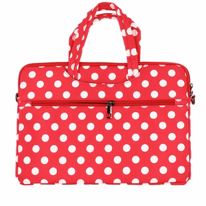 Wonder Briefcase Laptop 13-14 inches red polka-dot