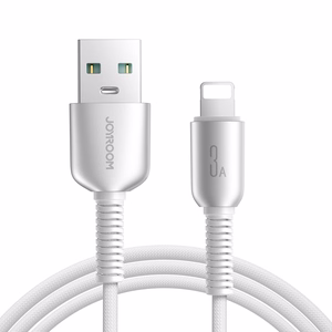 Joyroom S-A51 Cutting-Edge Series 3A USB-A - Lightning -kaapeli 1,2 m - vaaleanharmaa