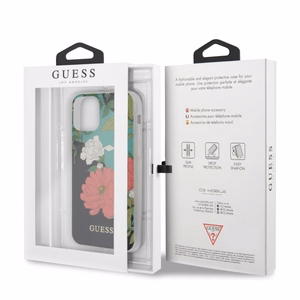 Guess GUHCN58IMLFL01 iPhone 11 Pro musta/musta N°1 Kukka-mallisto