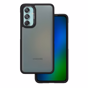 Crystal Black -kuori Samsung Galaxy M55 5G musta