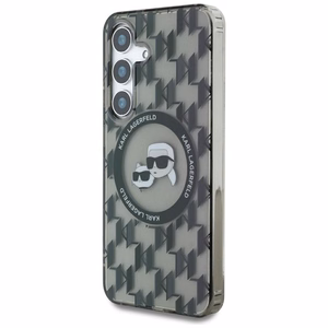 Karl Lagerfeld HC Magneettinen IML Metal Monogram KC Heads Suojakuori Samsung Galaxy S25 Musta